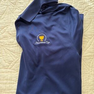 Nike Golf Black Polo with Gold Branding